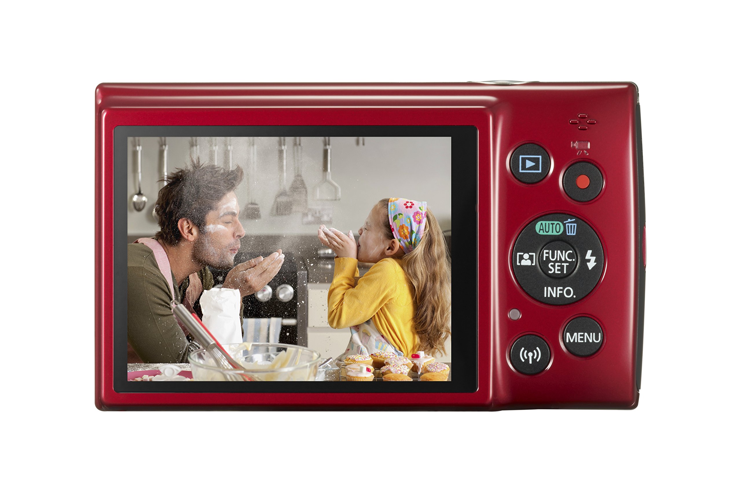 Cânon ixy180 Canon IXUS 180 Compact Camera with 2.7-Inch LCD Screen - Red